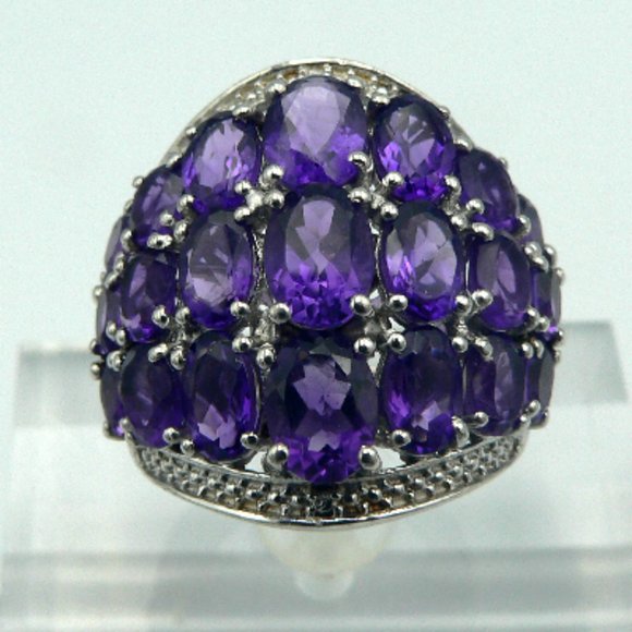 Sz 9 Genuine Lusaka Amethyst Ring NWOT - Picture 1 of 5